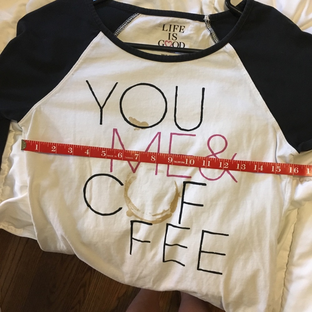 Life is good coffee lover baseball T-shirt - Picture 6 of 8
